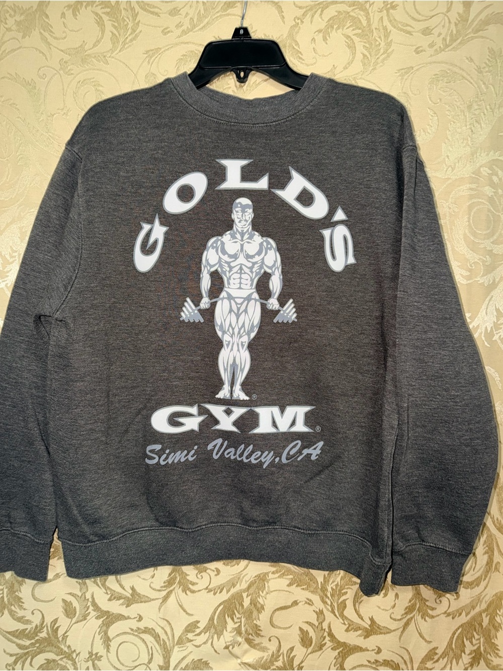 Gold's Gym Simi Valley CA Dark Gray Crewneck Sweatshirt